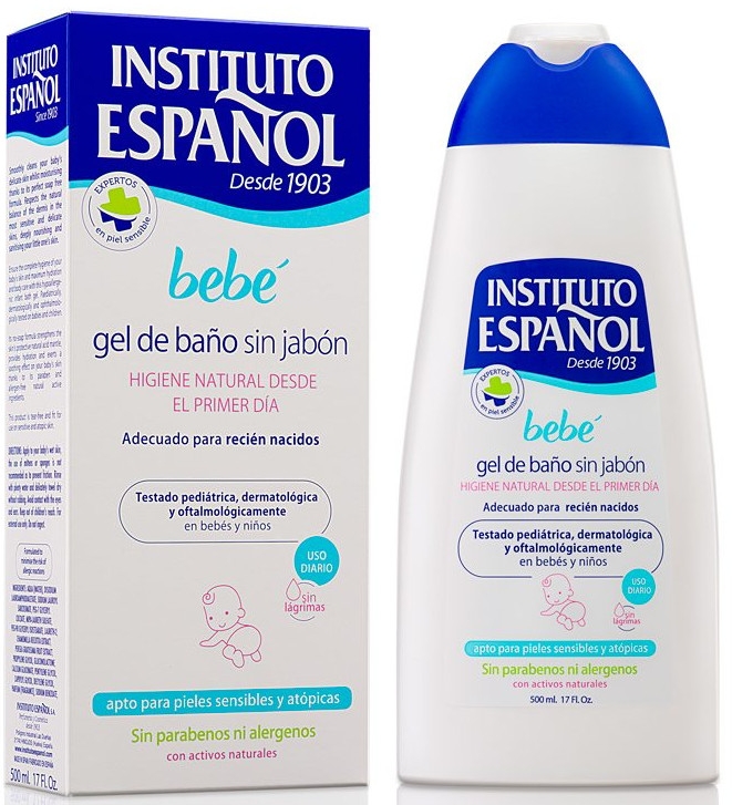 Żel pod prysznic dla noworodków i niemowląt - Instituto Espanol Bebe Bath Gel Without Soap Newly Born Sensitive Skin — Zdjęcie N1