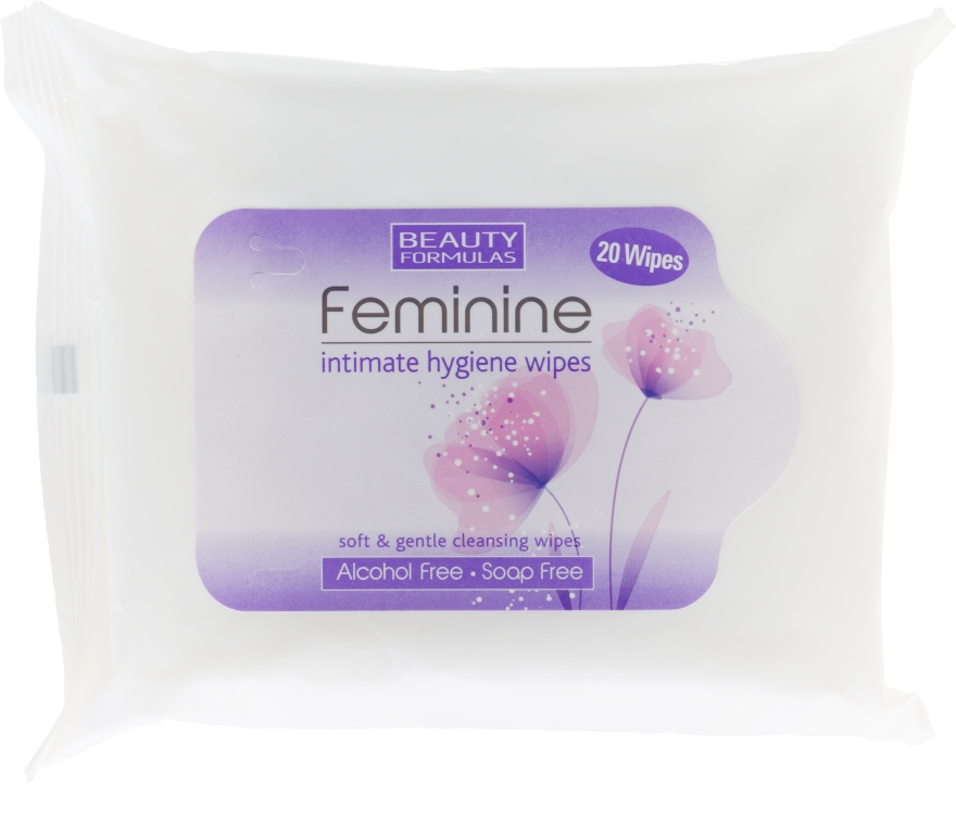 Chusteczki do higieny intymnej - Beauty Formulas Feminine Intimate Hygiene Wipes — фото N1