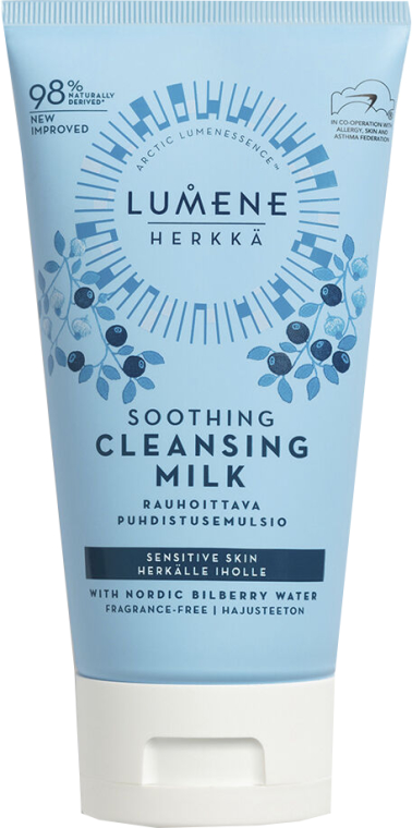 Kojące mleczko oczyszczające do twarzy do skóry wrażliwej - Lumene Herkka Sensitive Soothing Cleansing Milk