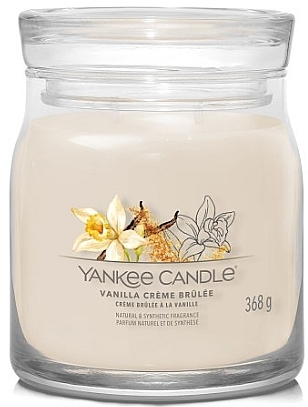 Świeca zapachowa w słoiczku Vanilla Creme Brulee, 2 knoty - Yankee Candle Singnature  — Zdjęcie N1