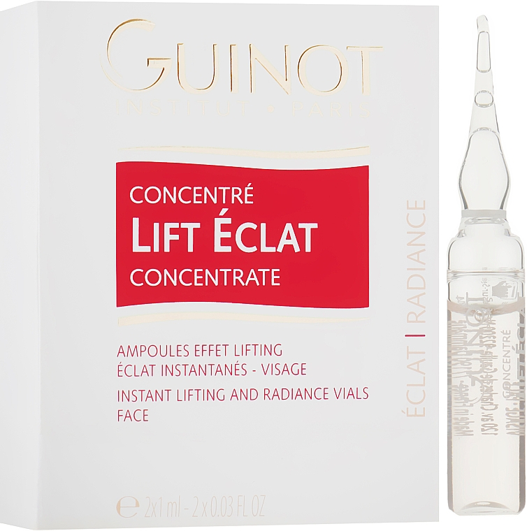 Liftingujące ampułki rozświetlające do twarzy - Guinot Lift Eclat Concentrate — фото N1