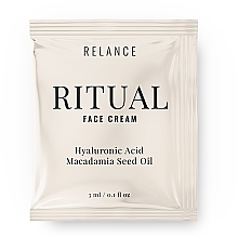 Kup Nawilżający krem ​​do twarzy z kwasem hialuronowym i olejkiem makadamia - Relance Hyaluronic Acid + Macadamia Oil Face Cream (próbka)