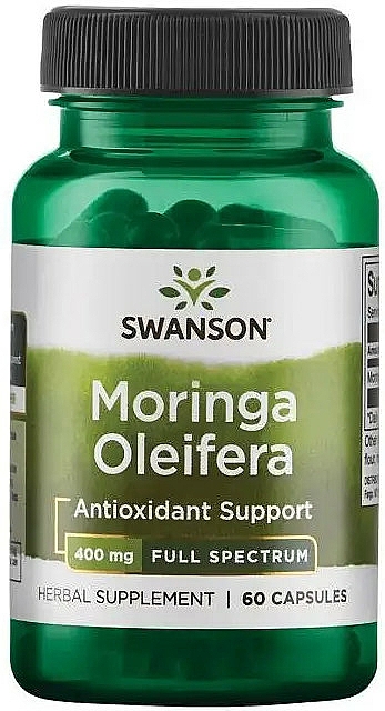 Suplement diety Moringa Oleifera, 400 mg - Swanson Full Spectrum Moringa Oleifera — Zdjęcie N1