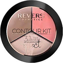 Kup Paleta do konturowania twarzy - Revers Contour Kit 3in1 Look Total Effect