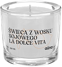 Naturalna świeca z wosku sojowego - Auna Soya Candle La Dolce Vita — Zdjęcie N2