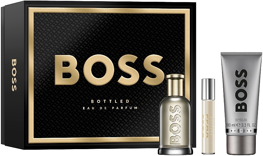 BOSS Bottled - Zestaw (edp/100ml + edp/10ml + sh/gel/100ml) — Zdjęcie N2