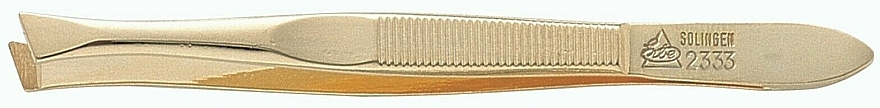 Pęseta złota, fazowana, 9 cm - Erbe Solingen