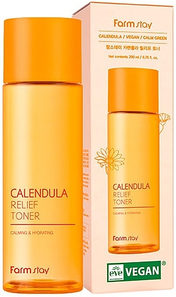 Toner do twarzy z nagietkiem - Farmstay Calendula Relief Toner — Zdjęcie N1