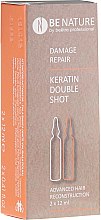 Kup Zestaw ampułek do odbudowy włosów - Beetre BeNature Demage Repaire Keratin Double Shot (ampoule/2x12ml)