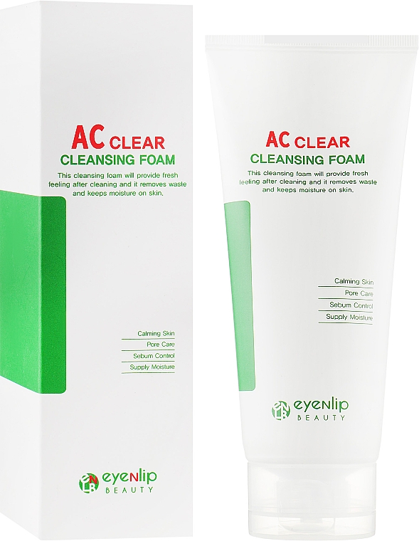 Pianka oczyszczająca do cery tłustej - Eyenlip AC Clear Cleansing Foam — Zdjęcie N1