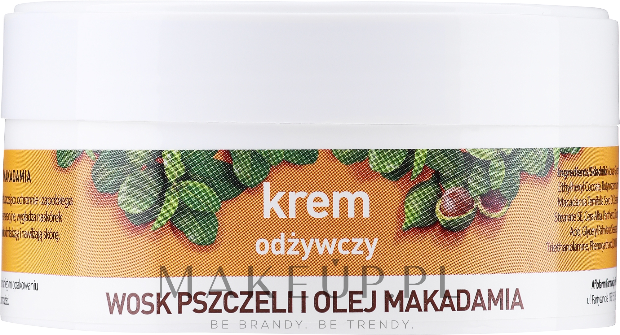 Odżywczy krem Wosk pszczeli i olej makadamia - Anida — Zdjęcie 125 ml