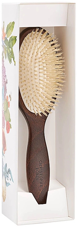 Szczotka do włosów - Christophe Robin Detangling Hairbrush 100% Natural Boar-Bristle and Wood — Zdjęcie N1