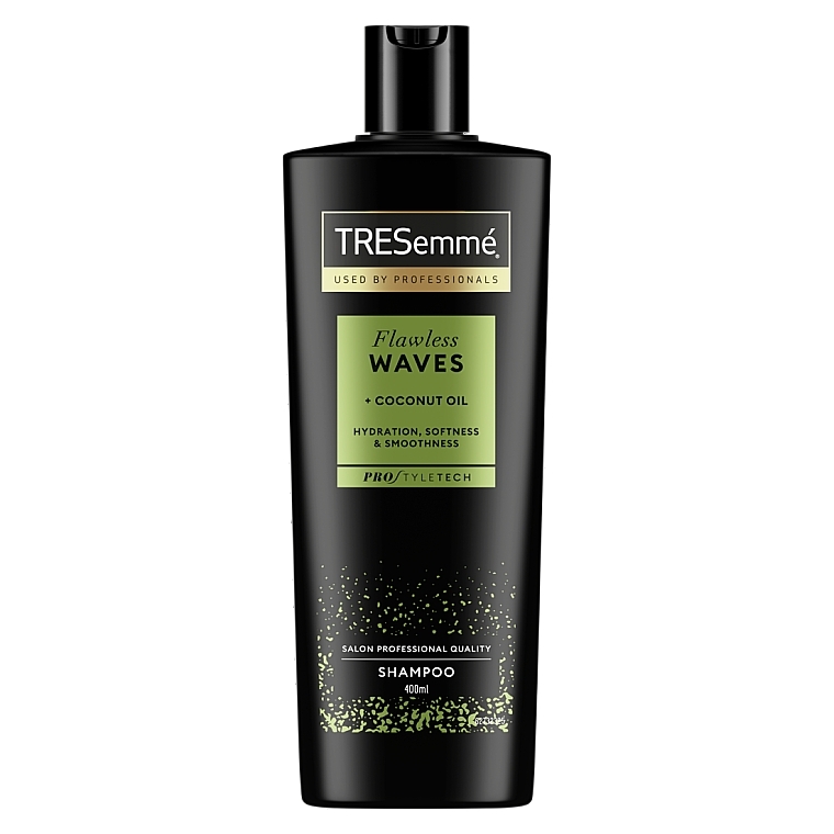 Nawilżający szampon do włosów suchych Olej kokosowy i aloes - Tresemme Flawless Waves Shampoo