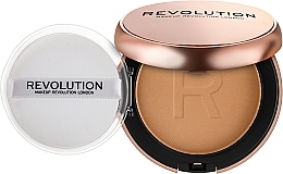 Kup Puder do twarzy - Makeup Revolution Conceal & Define Satin Matte Powder Foundation