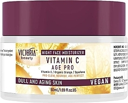 Krem na noc do twarzy z witaminą C - Victoria Beauty C Age Pro Night Face Moisturizer SPF 10 — Zdjęcie N1