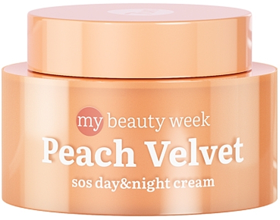 Krem do twarzy z pantenolem - 7 Days My Beauty Week Peach Velvet SOS Day &Night Cream — Zdjęcie N1