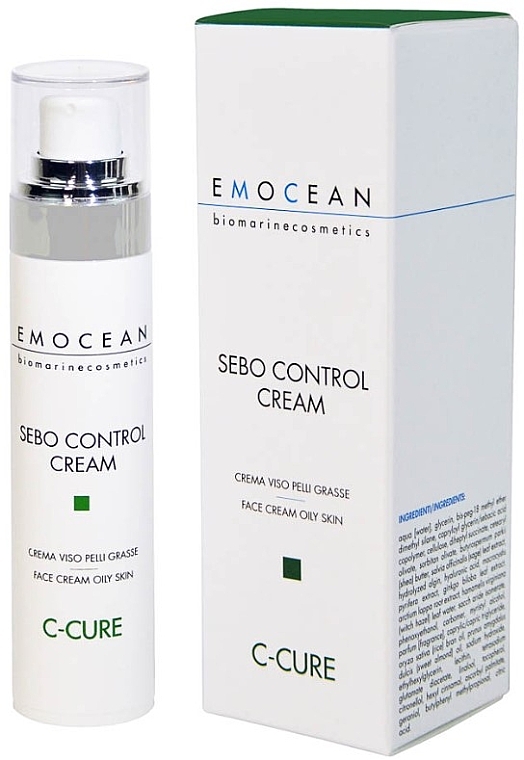 Krem do skóry tłustej - Emocean C-Cure Sebo Control Cream — Zdjęcie N2