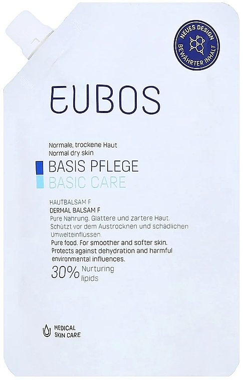 Balsam do pielęgnacji skóry suchej - Eubos Med Basic Skin Care Dermal Balsam F Refill (uzupełnienie) — Zdjęcie N1