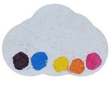 Wielokolorowa musująca kula do kąpieli - Bomb Cosmetics Raining Rainbows Watercolours — Zdjęcie N1