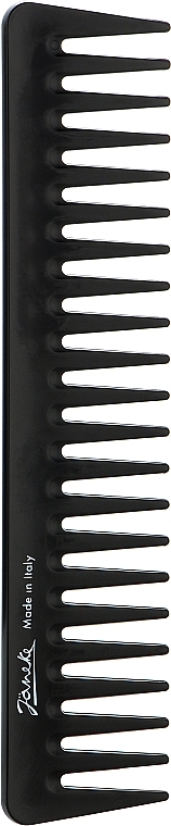 Grzebień do aplikacji żelu na włosy, 11x5 cm, czarny - Janeke Professional Gel Application Comb — Zdjęcie N1