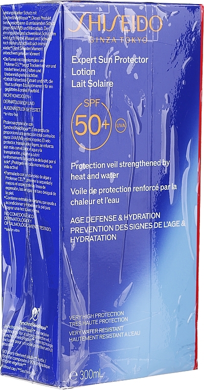 PRZECENA! Krem nawilżający do twarzy i ciała z ochroną przeciwsłoneczną SPF 50 - Shiseido Sun Expert Protection Face and Body Lotion SPF50 * — Zdjęcie N1