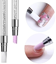 Dwustronny sztyft do manicure i usuwania skórek - Nooves Quartz Dual Stick — Zdjęcie N2