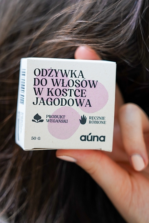 Wygładzająco-regenerująca odżywka w kostce do włosów Jagoda - Auna Blueberry Bar Conditioner — Zdjęcie N5