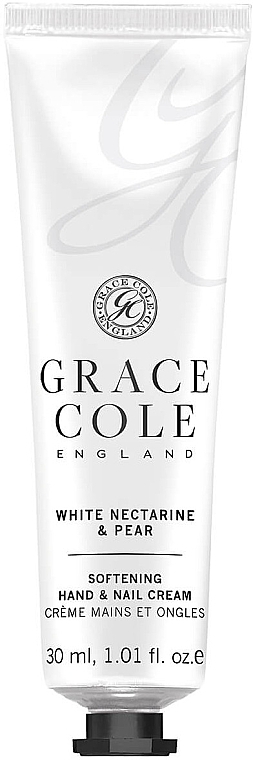 Krem do rąk i paznokci Biała nektarynka i gruszka - Grace Cole White Nectarine & Pear Hand & Nail Cream — Zdjęcie N1