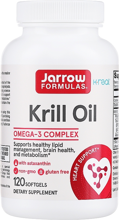PRZECENA! Olej z kryla w żelowych kapsułkach - Jarrow Formulas Krill Oil * — Zdjęcie N1
