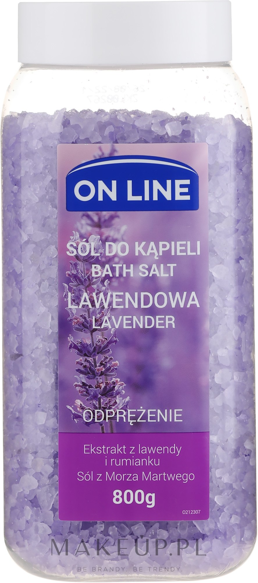 Lawendowa sól do kąpieli Odprężenie - On Line — Zdjęcie 800 g