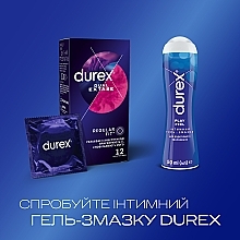 Prezerwatywy lateksowe z lubrykantem silikonowym i środkiem znieczulającym, 12 szt. - Durex Dual Extase — Zdjęcie N5