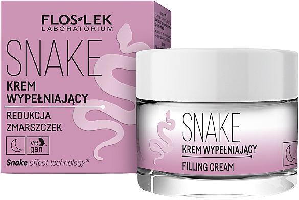 Wypełniający krem redukujący zmarszczki - FlosLek Snake Filling Cream — Zdjęcie N1