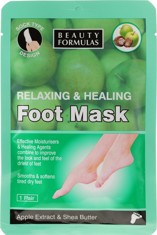 Relaksująca maska do stóp - Beauty Formulas Relaxing And Healing Foot Mask