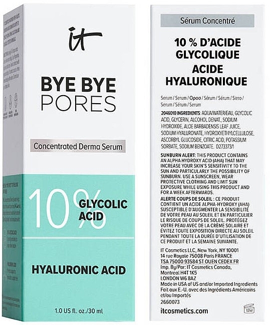 Serum z kwasem glikolowym - It Cosmetics Bye Bye Pores Glycolic Acid Serum — Zdjęcie N2
