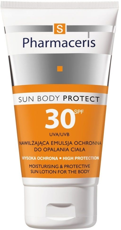 Nawilżająca emulsja ochronna do opalania ciała SPF 30 - Pharmaceris S Sun Body Protective Sun Lotion For The Body — Zdjęcie N1
