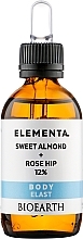 Serum uelastyczniające skórę ze słodkimi migdałami i dziką różą 12% - Bioearth Elementa Sweet Almond Rose Hip 12% — Zdjęcie N1