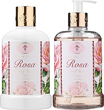 Zestaw - Saponificio Artigianale Fiorentino Rose (soap/500ml + sh gel/500ml) — Zdjęcie N2