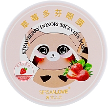 Płatki pod oczy z ekstraktem z truskawek - Sersanlove Strawberry Doxorubicin Eye Mask — Zdjęcie N2