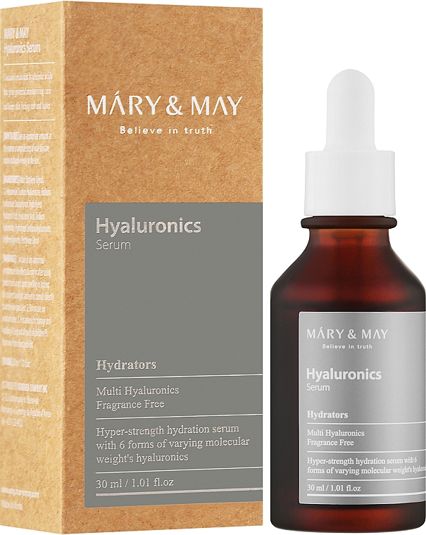 Rewitalizujące serum do twarzy z kwasem hialuronowym - Mary & May Hyaluronics Serum — Zdjęcie N2
