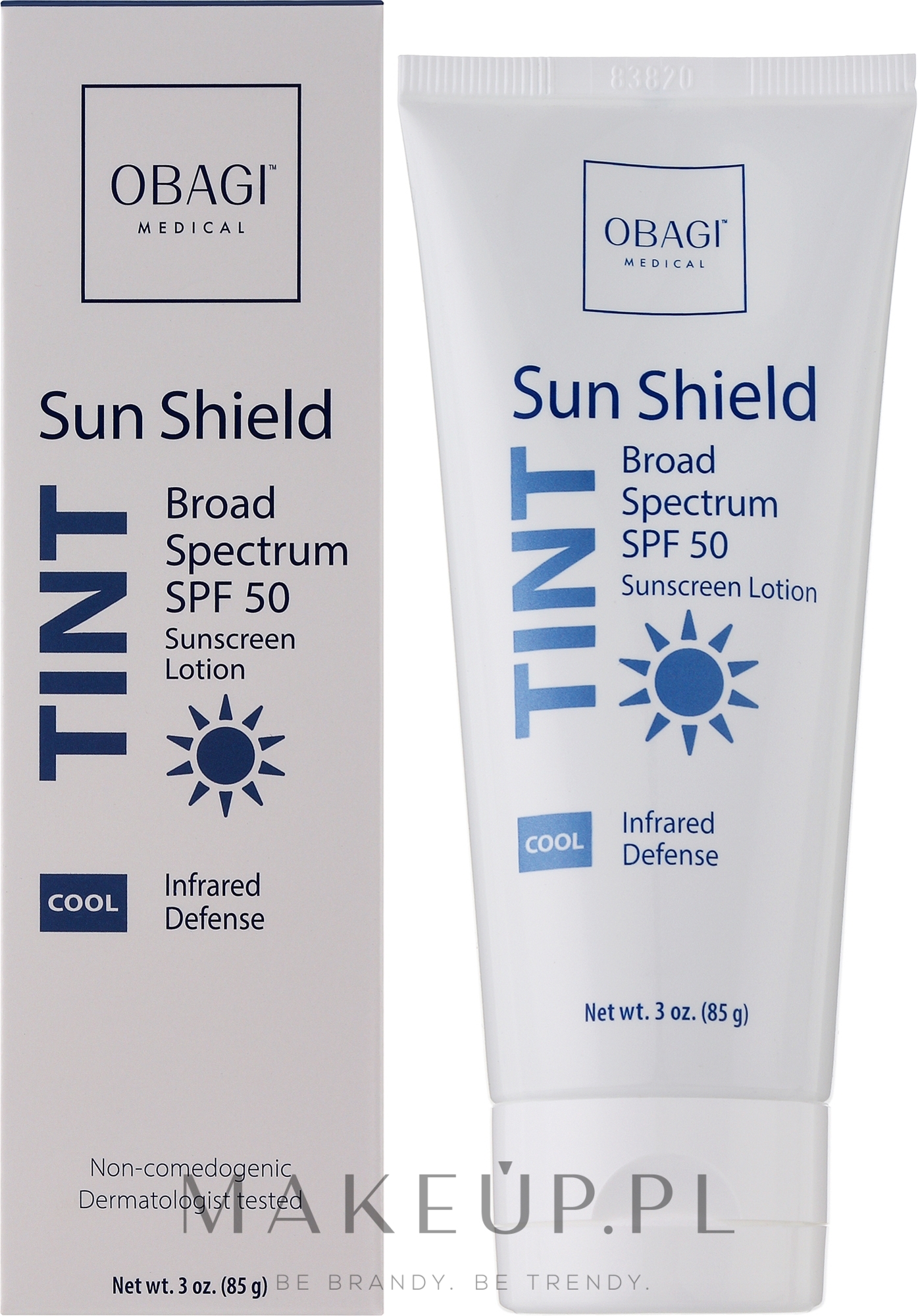 Barierowy krem ochronny do twarzy SPF50 - Obagi Medical Sun Shield Tint Broad Spectrum SPF 50 — Zdjęcie 85 g