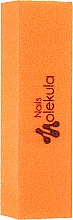 Blok polerski 4-mocny 120/120, M-30, neonowo-pomarańczowy - Nails Molekula — Zdjęcie N1