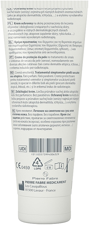 Krem ochronny do skóry przeznaczony do leczenia objawów i dolegliwości związanych z suchością skóry - Pierre Fabre Dermatologie Dexeryl Emollient Cream — Zdjęcie N2