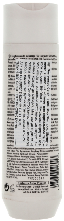Szampon zapobiegający blaknięciu koloru - Goldwell DualSenses Color Fade Stop Shampoo — Zdjęcie N2