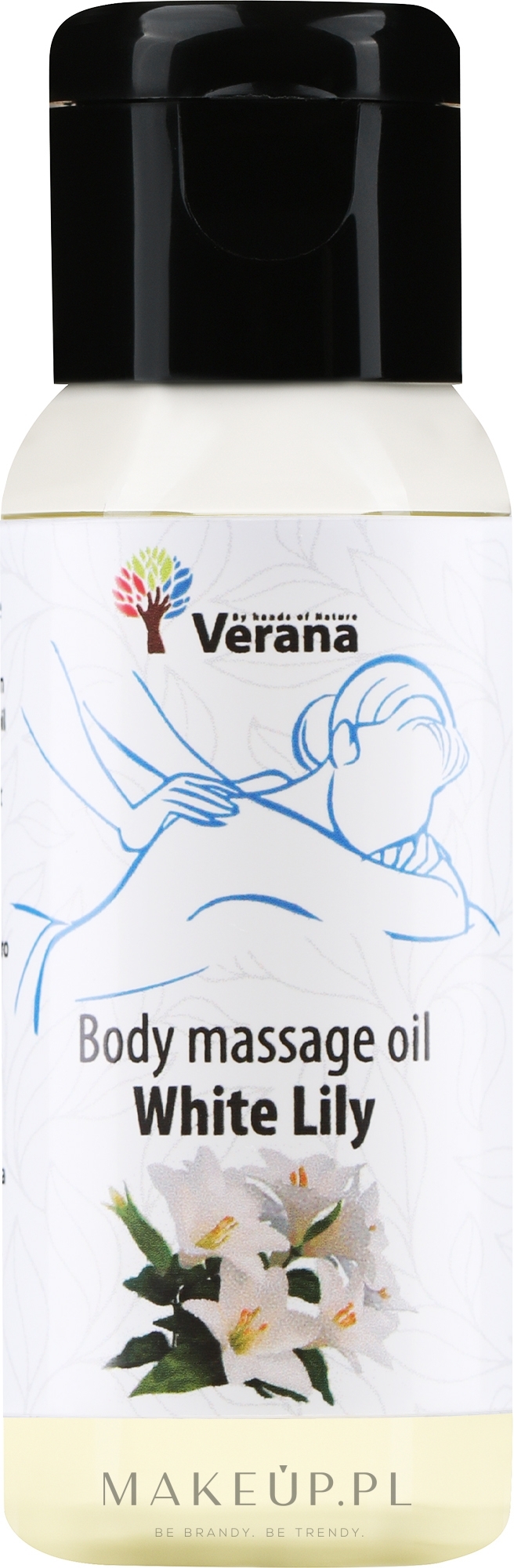 Olejek do masażu ciała White Lily Flower - Verana Body Massage Oil — Zdjęcie 30 ml