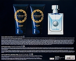 Versace Pour Homme - Zestaw (edt 50 ml + sh/gel 50 ml + ash/balm 50 ml) — Zdjęcie N3