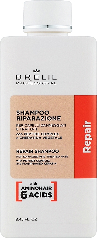 Rewitalizujący szampon do włosów - Brelil Repair Treatment Repair Shampoo — Zdjęcie N1