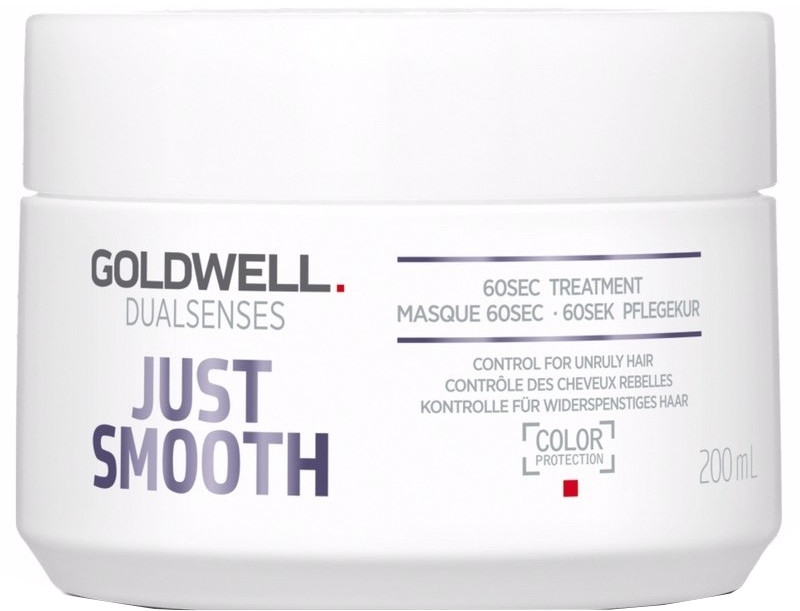 Intensywna maska kontrolująca nieposłuszne włosy - Goldwell Dualsenses Just Smooth 60sec Treatment — Zdjęcie N1