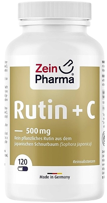 Suplement diety Rutyna - ZeinPharma Rutin + C 500 mg — Zdjęcie N1