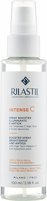 Przeciwutleniacz rozjaśniający spray, booster z witaminą C - Rilastil Intense C Booster Spray — Zdjęcie N1