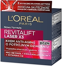 Krem anti-age na dzień Głęboka regeneracja - L'Oreal Paris Revitalift Laser X3 Anti-Age Day Cream — Zdjęcie N3